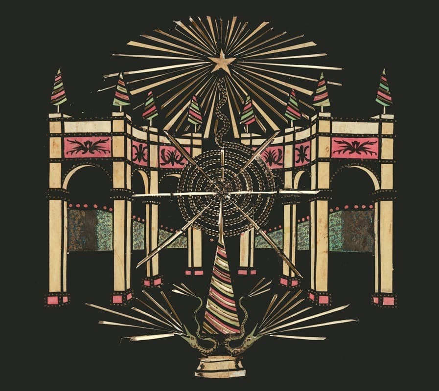 Аркада с змеями и фейерверками