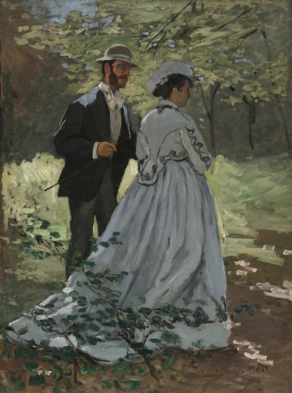 Bazille and Camille (Study for Déjeuner sur l'Herbe )