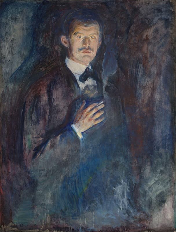 Self-Portrait with Cigarette