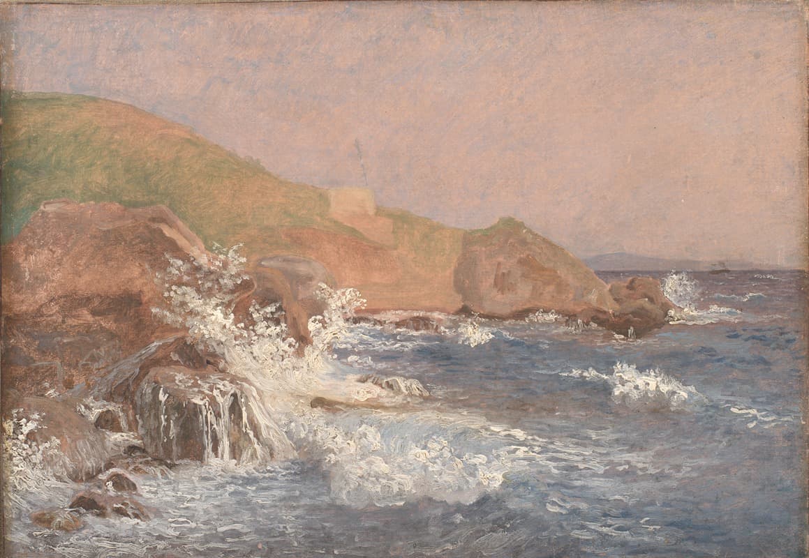Rough Sea on a Rocky Coast, Capri