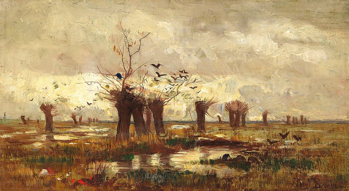 Moorlandschaft mit Kopfweiden