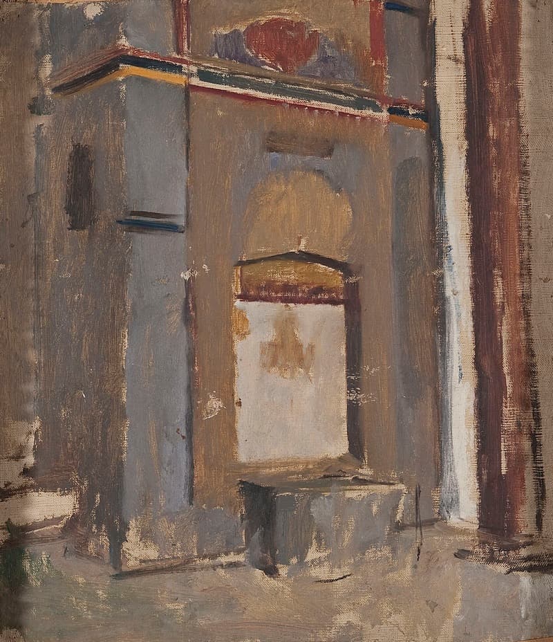 Фонтан во дворце хана в Бахчисарае. Из путешествия в Крым между 1887 и 1899 годами