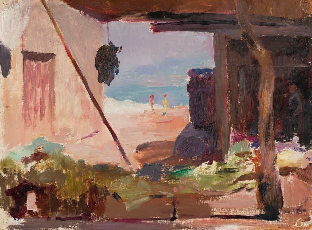 Фрагмент зданий на побережье. Из путешествия в Константинополь