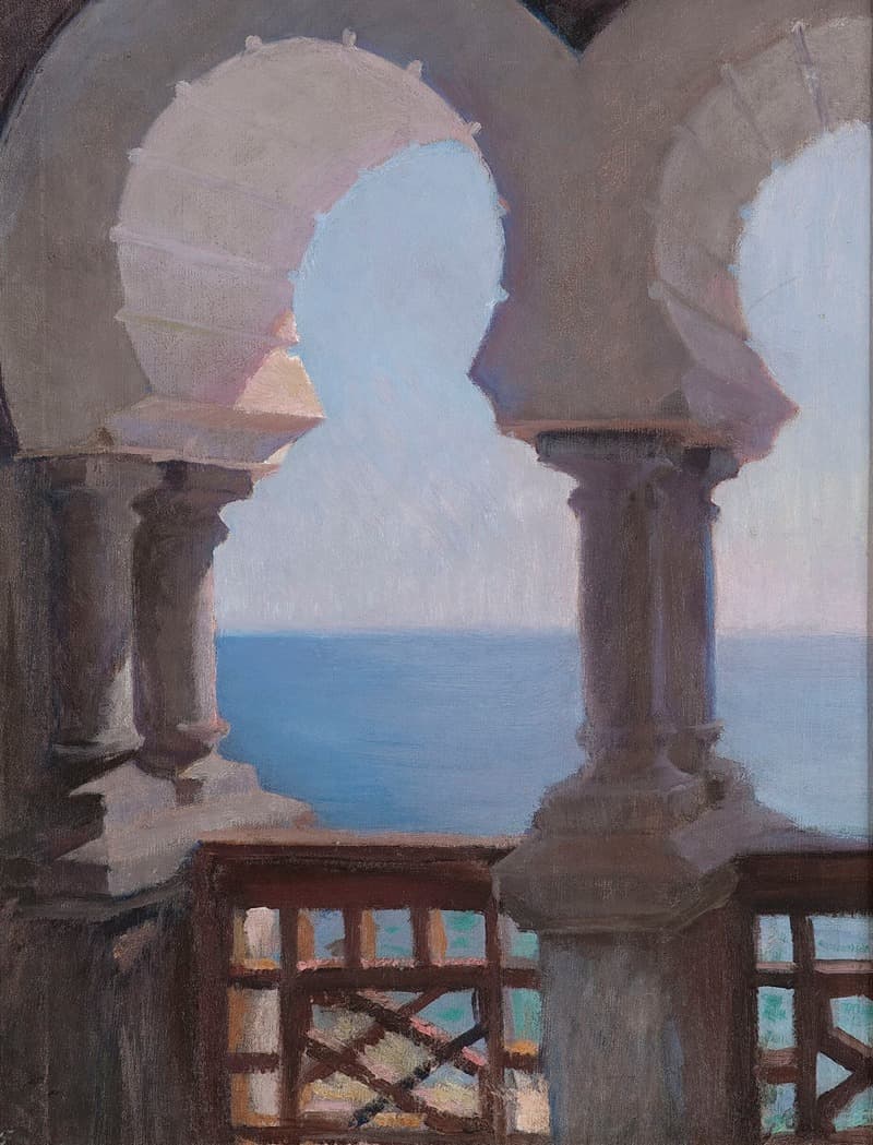 Мавританская веранда виллы Бахчи-Дере в Ялте. Из путешествия в Крым