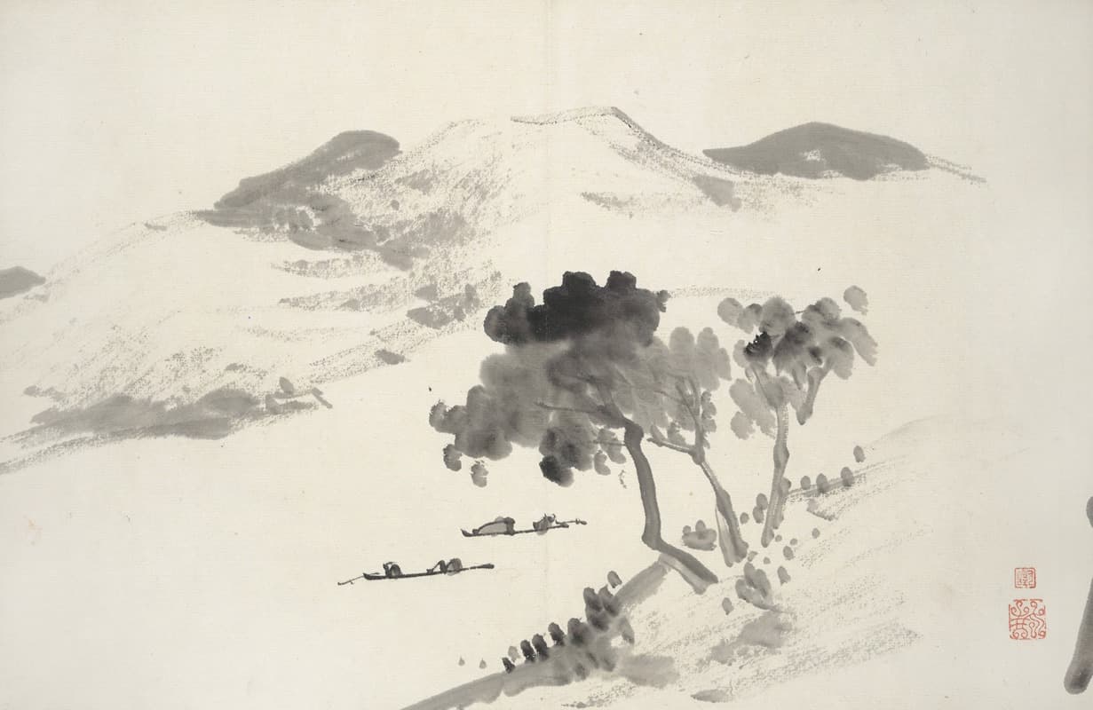 Album of Fifteen Ink Paintings Pl.07