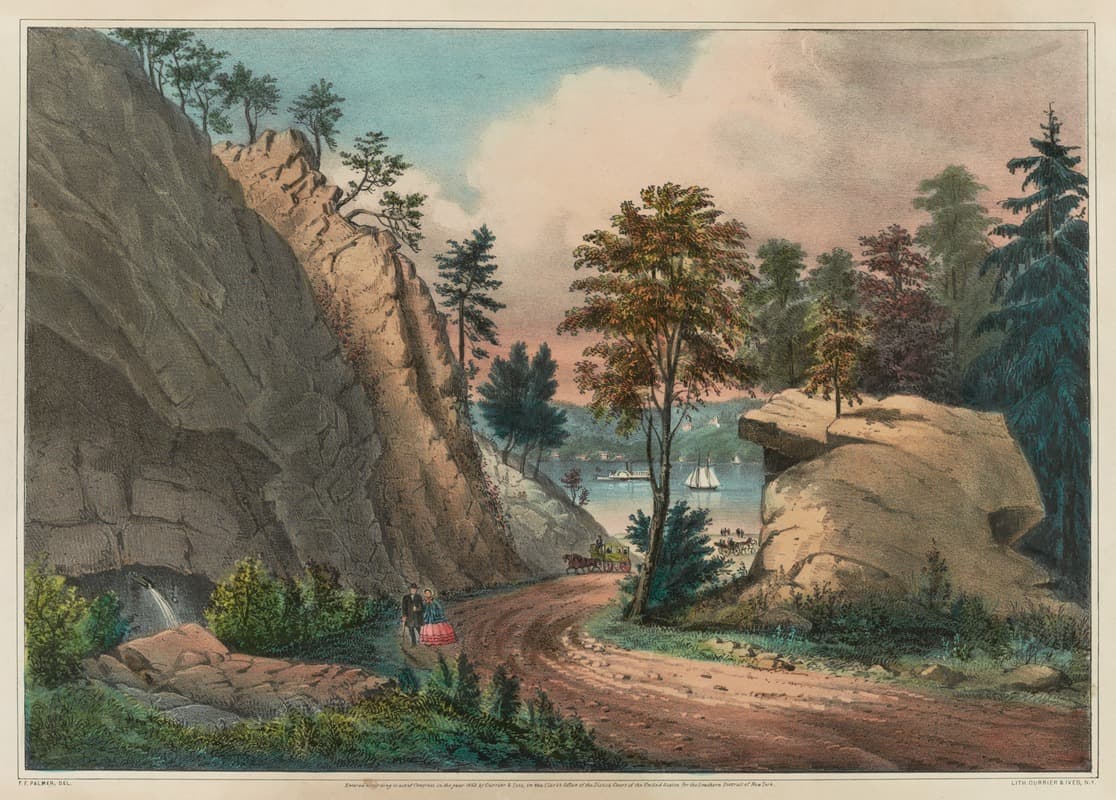 The mountain spring; near cozzen's dock, West Point