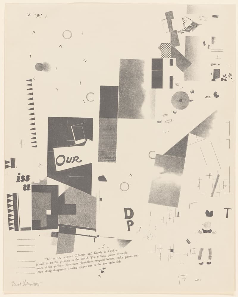 Мерц 3. Курт Швиттерс 6 литографий Пл.7
