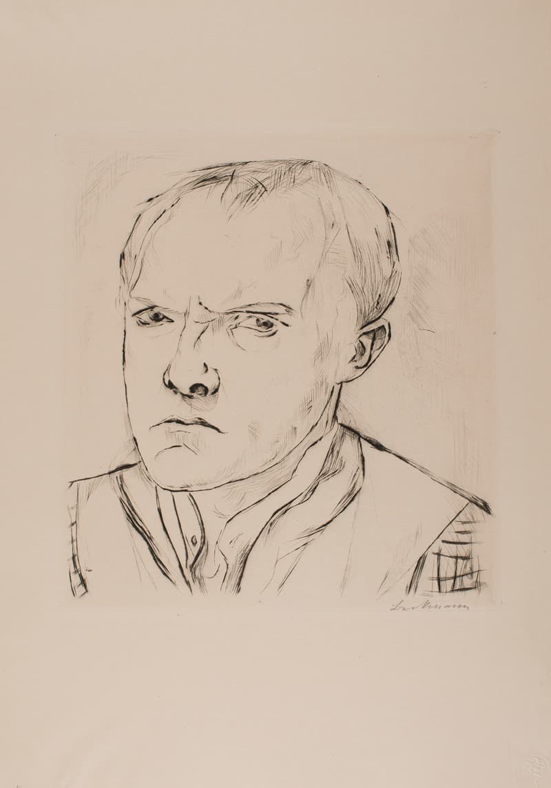 Self-Portrait 1918, plate 1 from the portfolio 'Faces'