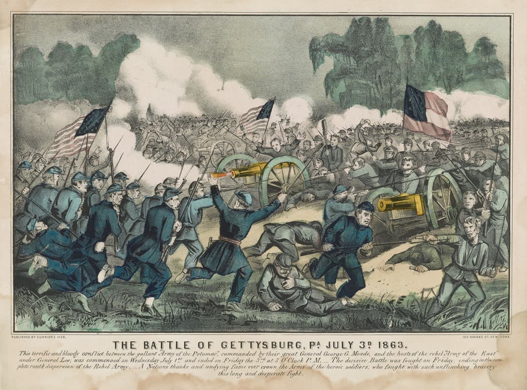 The battle of Gettysburg, Pa. July 3d. 1863