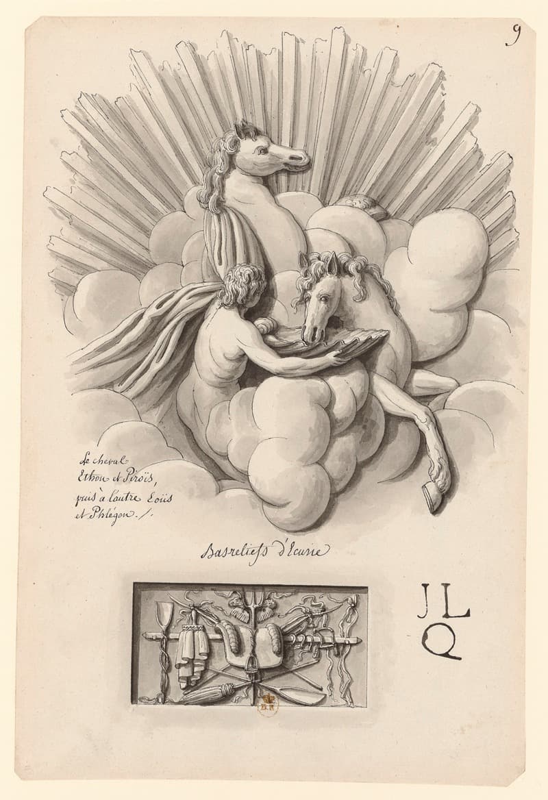 Барельефы конюшни