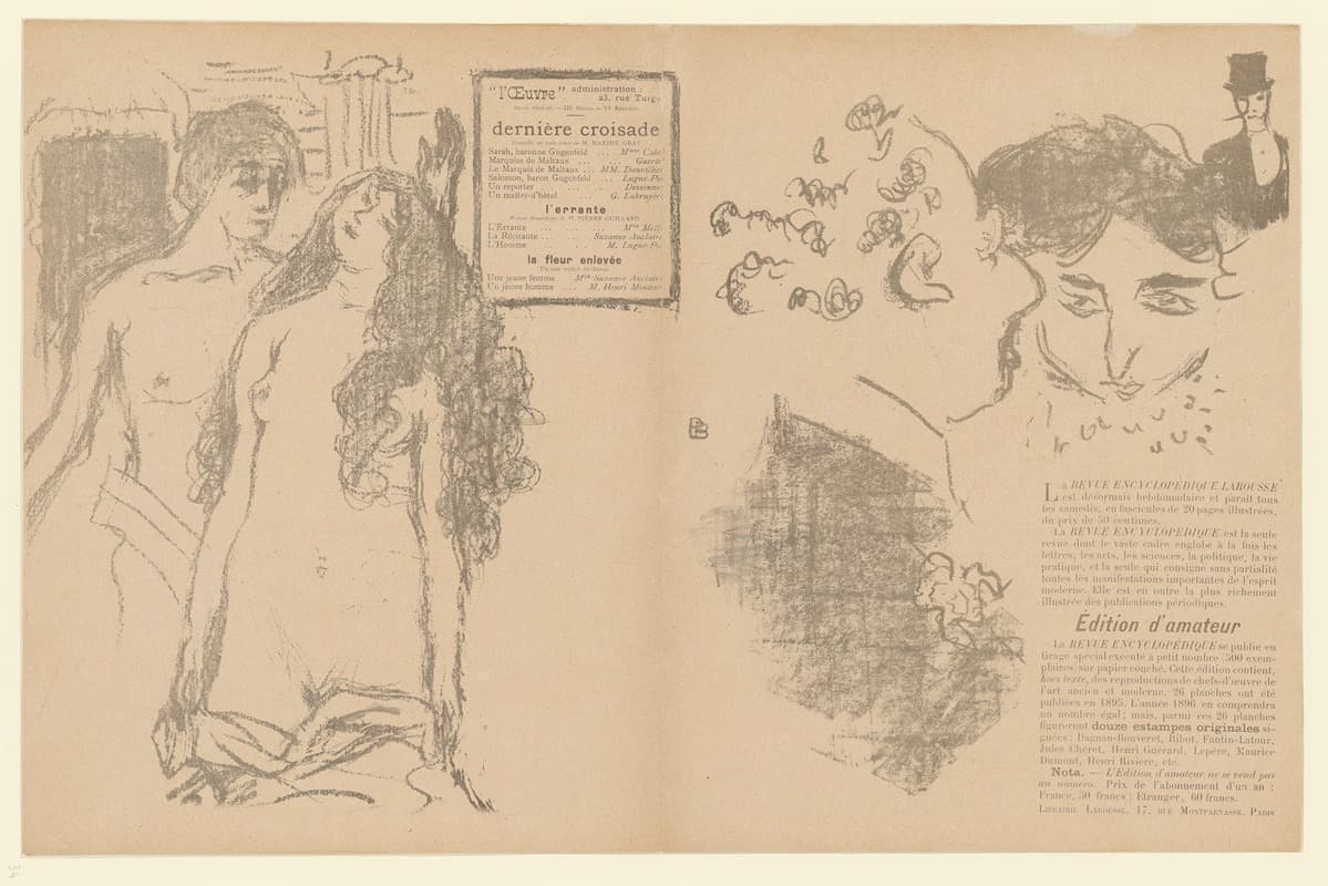 La dernière croisade – Programme pour le théâtre de l'oeuvre