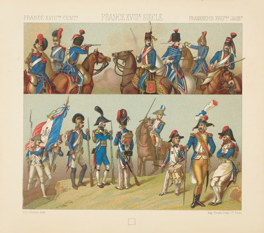 Costumes militaires – troupes regulieres (1792-1793)