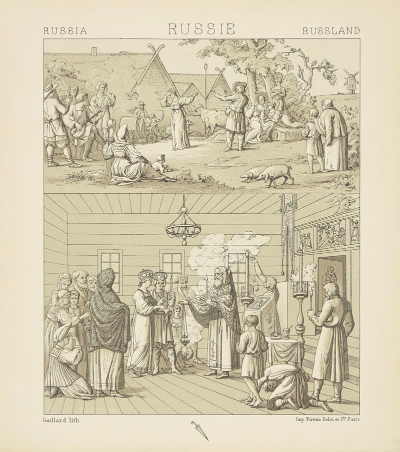 Le mariage Slave ; la danse russe