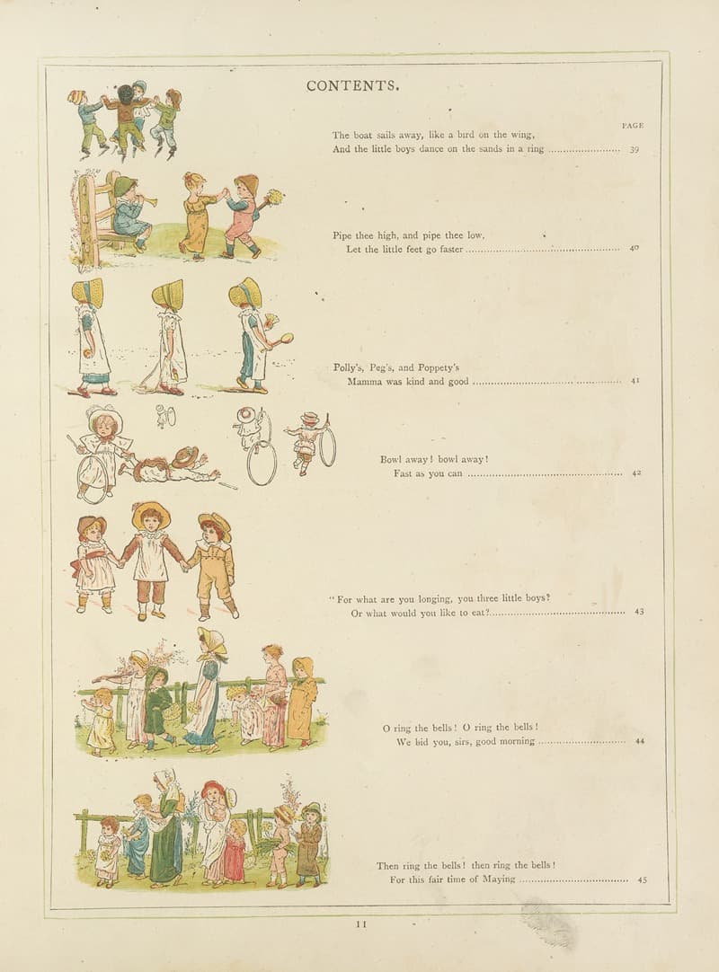 Under the window;  pictures & rhymes for children Pl.12