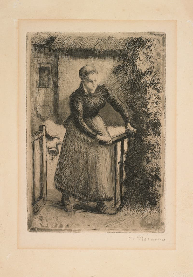 Женщина у ворот