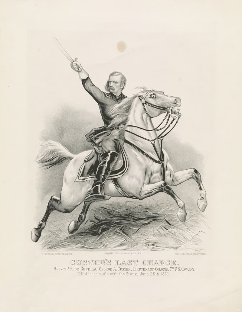 Custer's last charge; Brevet Major-General George A. Custer, Lieutenant-Colonel 7th U.S. Cavalry