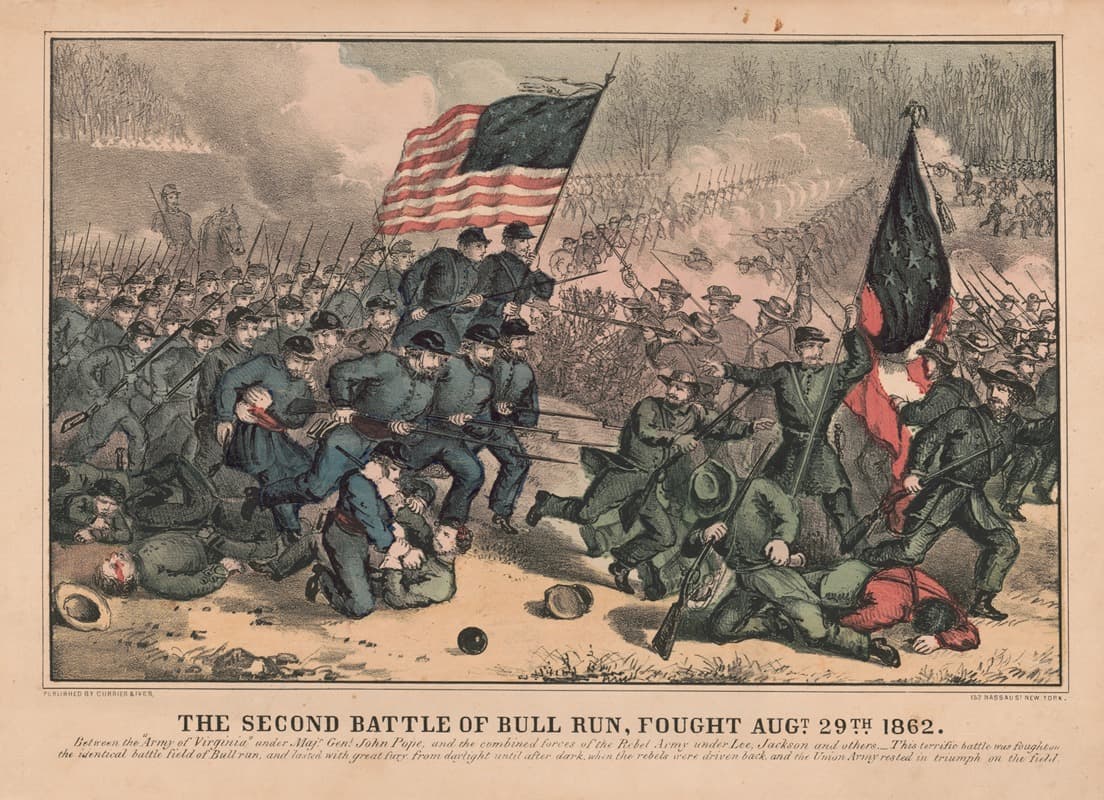 The second battle of Bull Run, fought Augt. 29th 1862.