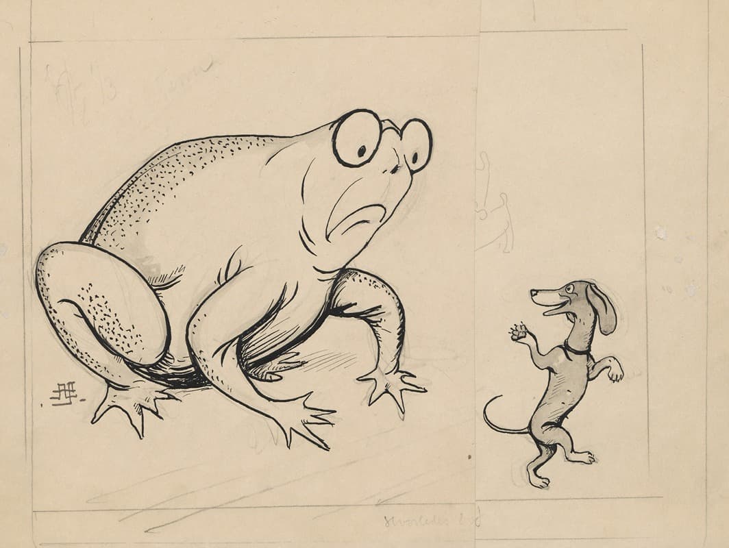 Рисунок собаки Альфреда Шмидта