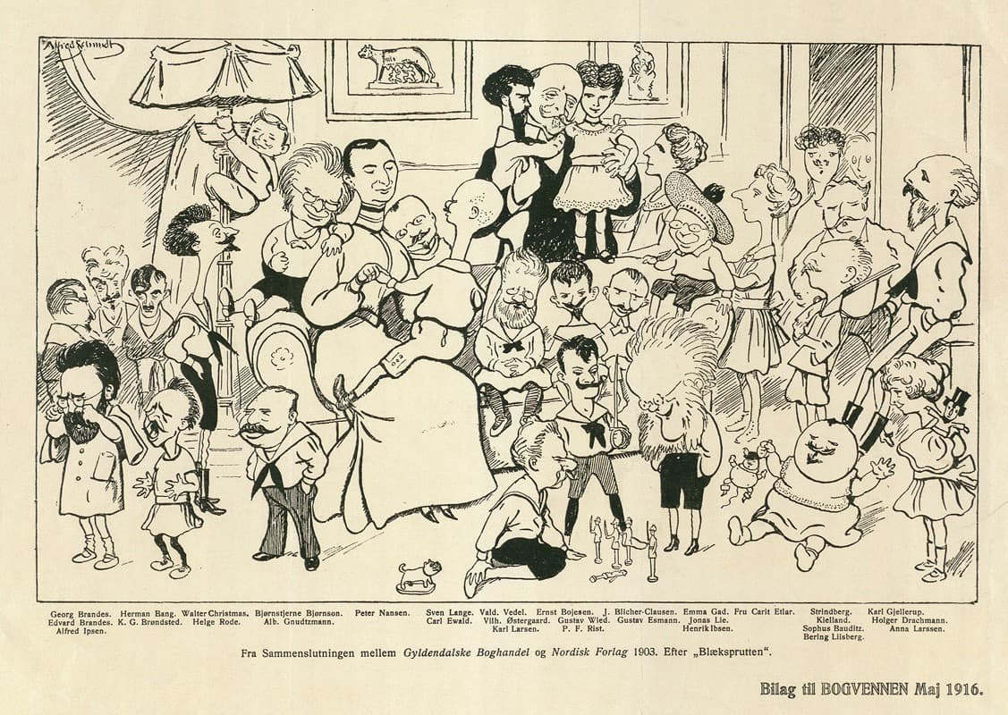 Херман Банг. – Из слияния между Gyldendalske Boghandel и Nordisk Forlag в 1903 году
