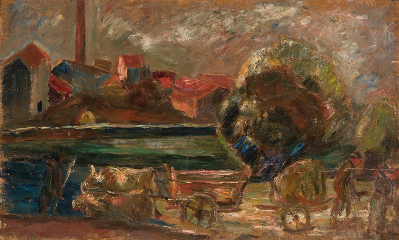 Пейзаж с заводской трубой