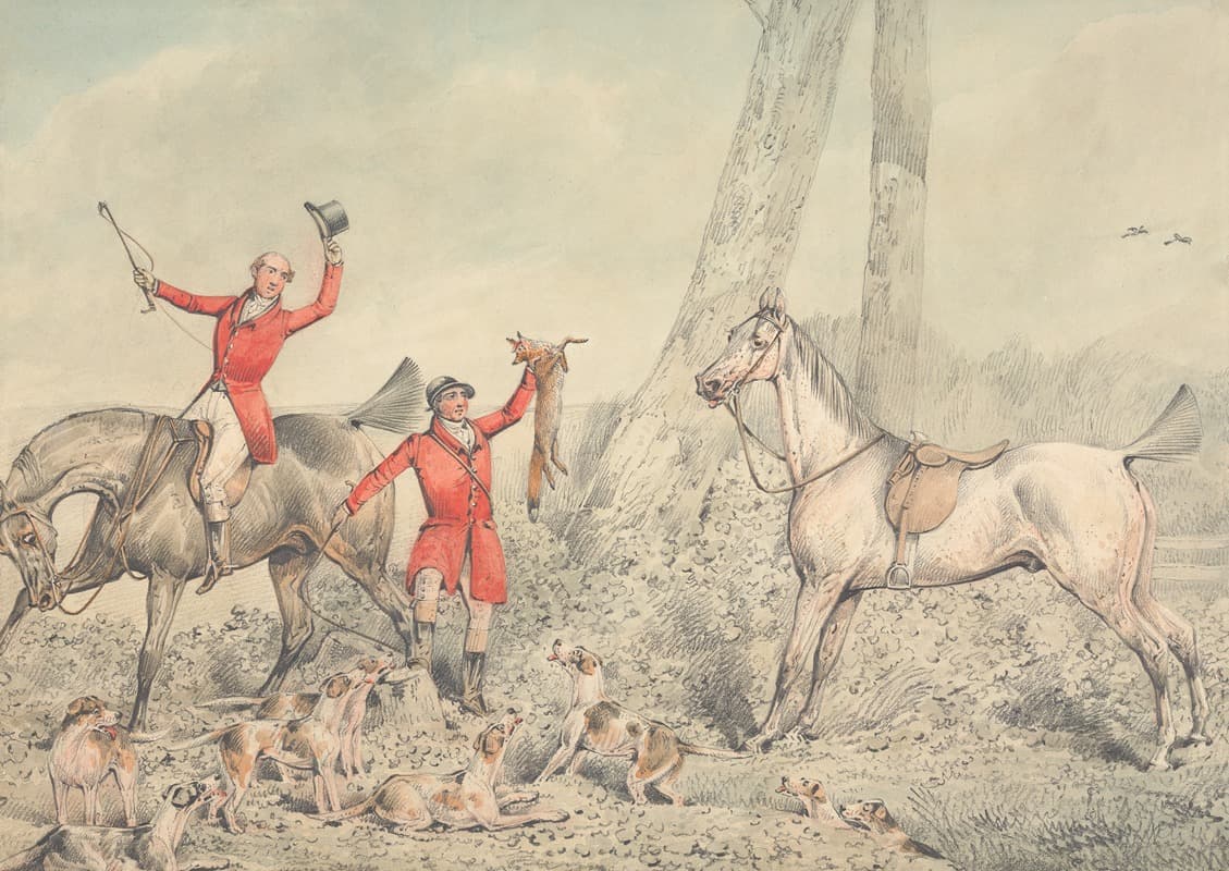 The Death; Huntsman Holding Fox Aloft