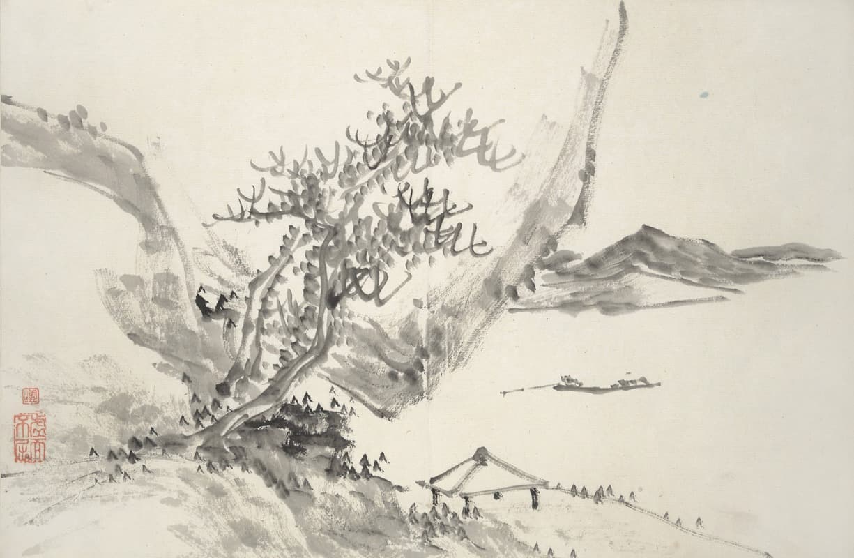 Album of Fifteen Ink Paintings Pl.11